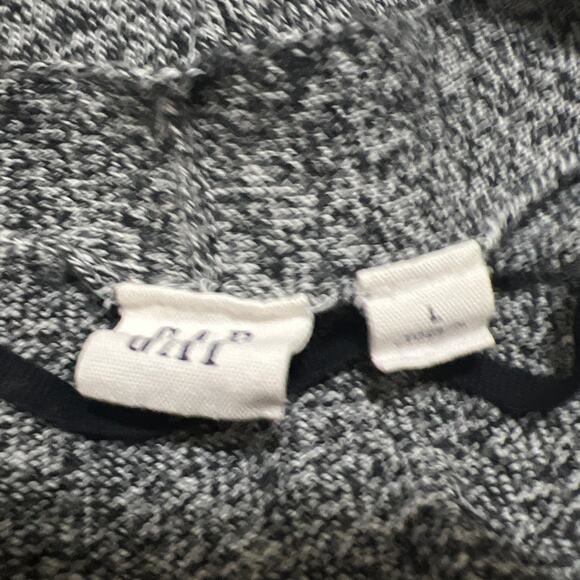 Gap Gray Marled Open Front Cardigan Sweater Size L - Picture 10 of 12